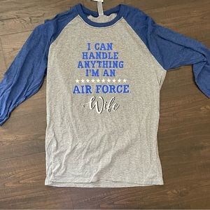 US Air Force Wife 3/4 sleeve T-shirt